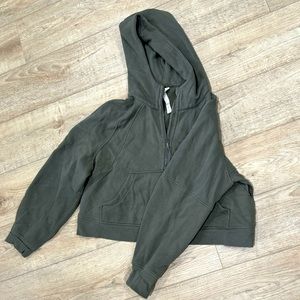 Lululemon Half Zip Scuba Hoodie Grey Sage XL
